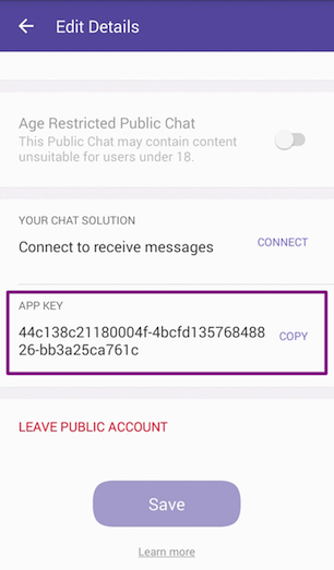 Public chat viber 'Viber' Messaging